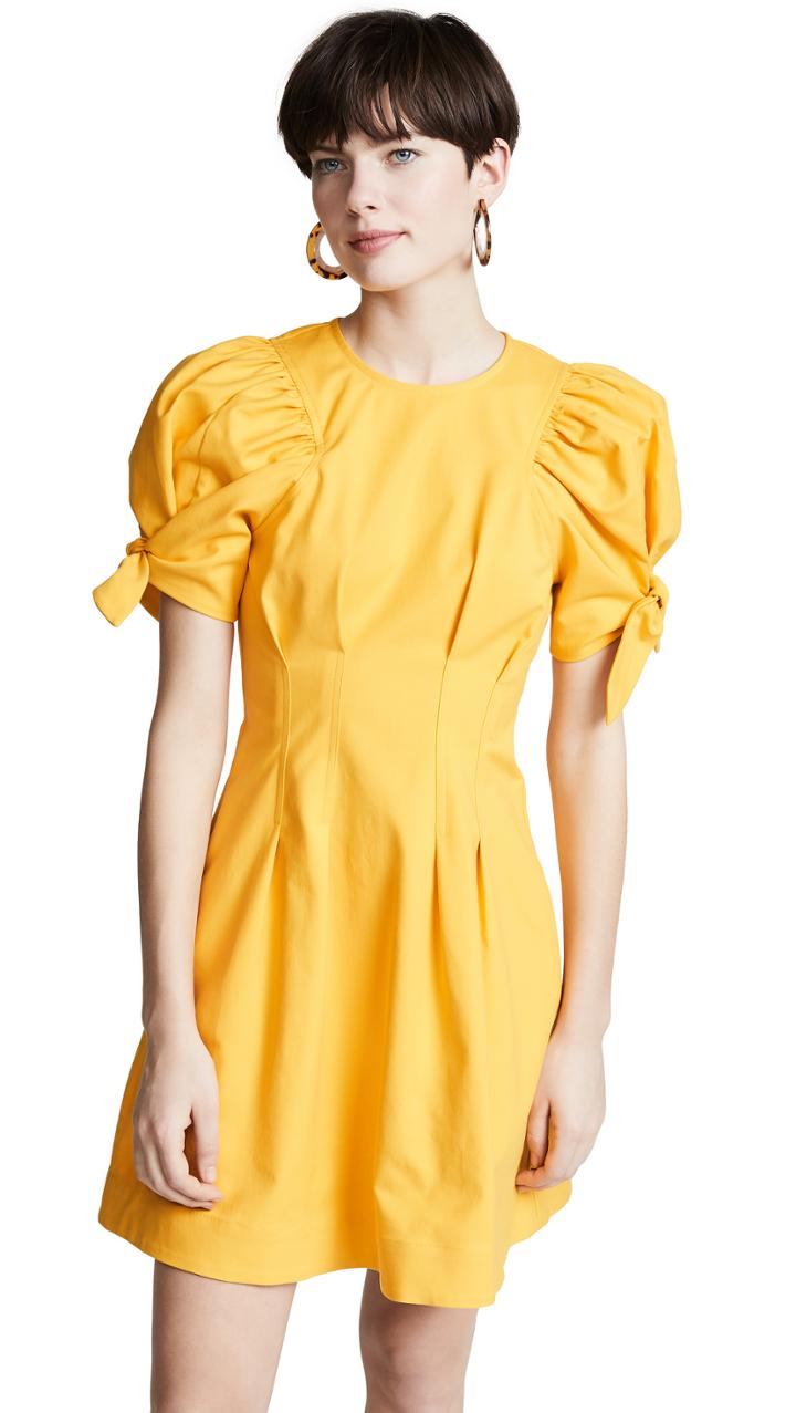 Sea Lennox Puff Sleeve Mini Dress