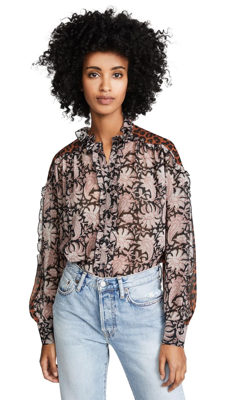 Antik Batik Flowers Blouse