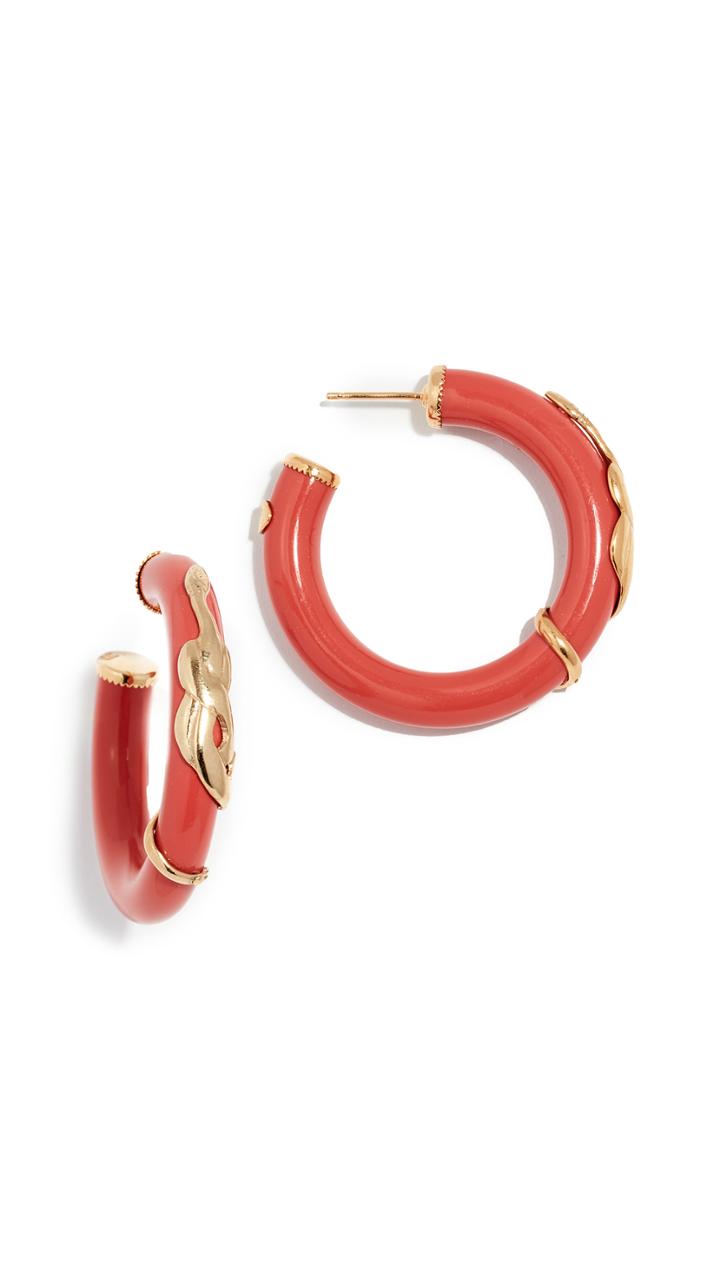 Gas Bijoux Bo Creole Cobra Hoop Earrings