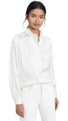 Derek Lam 10 Crosby Long Sleeve Half Placket Shirt