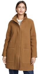Madewell Piped Wool Cocoon Coat