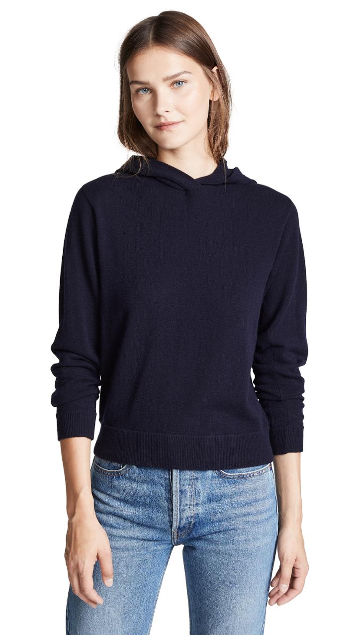 Vince Overlap Cashmere Hoodie