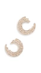 Ef Collection 14k Diamond Willow Stud Earrings