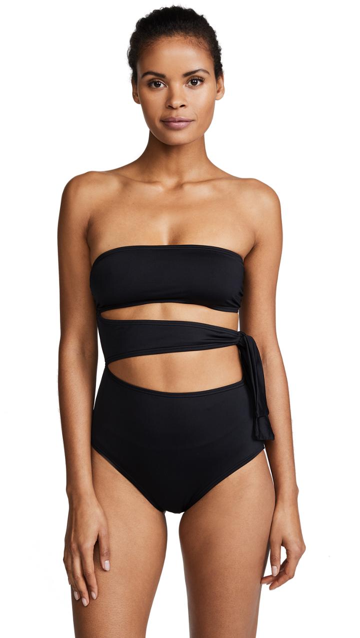 Proenza Schouler One Piece Bandeau With Side Tie