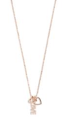 Ef Collection 14k Diamond Love Charm Necklace