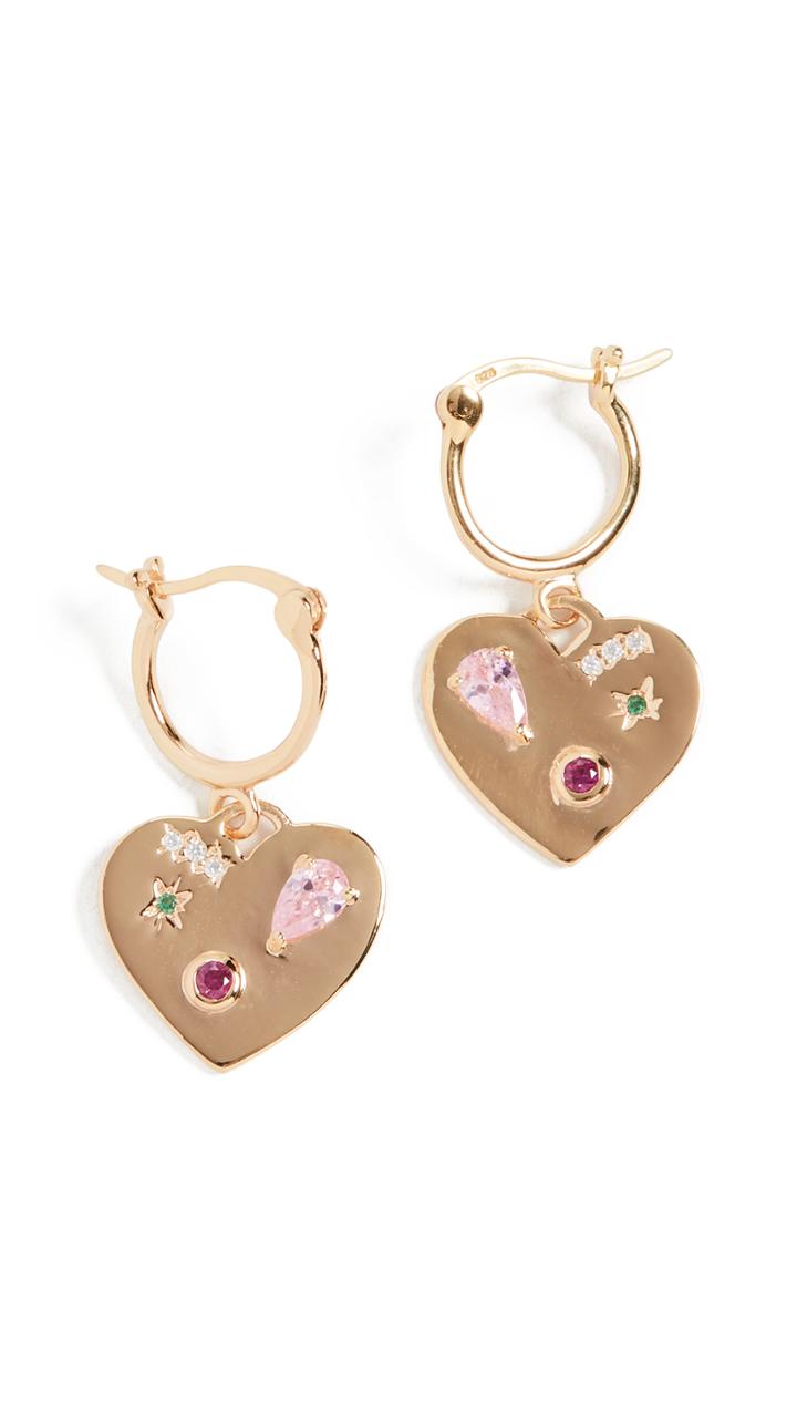 Scosha Night Market Heart Hoop Earrings