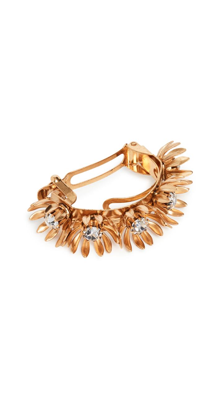 Elizabeth Cole Golden Floral Ponytail Holder
