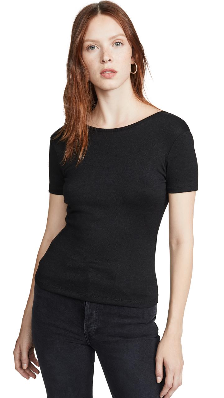 Rag Bone Jean Wrap Short Sleeve Top
