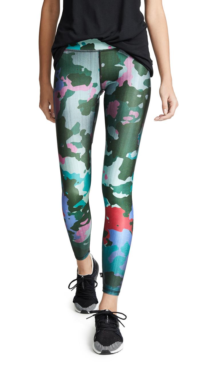 Terez Sage Camo Tall Band Leggings