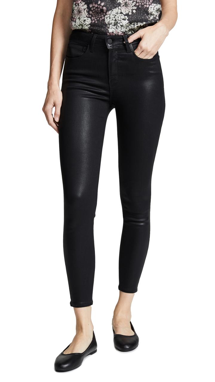 L Agence Margot Coated Skinny Jeans