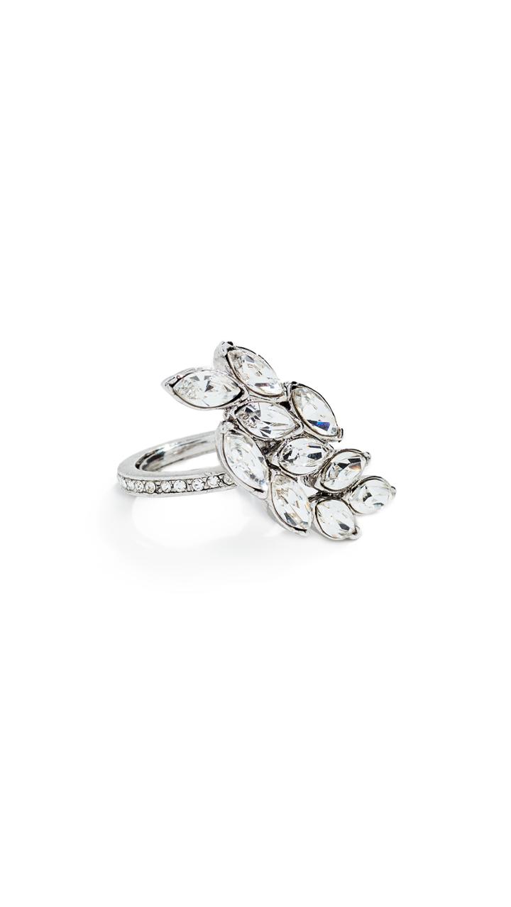 Oscar De La Renta Navette Pave Ring