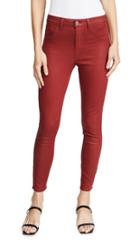 L Agence Margot Coated High Rise Skinny Jeans