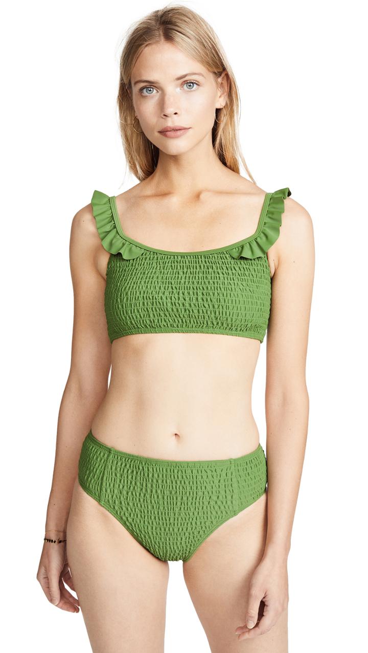 Minkpink Night Blooms Lace Up One Piece Swimsuit