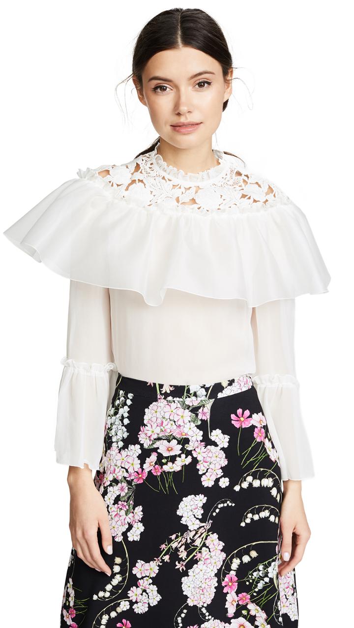 Giambattista Valli Ruffle Tiered Blouse