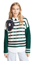 Mira Mikati Grid Plaid Combo Sweater
