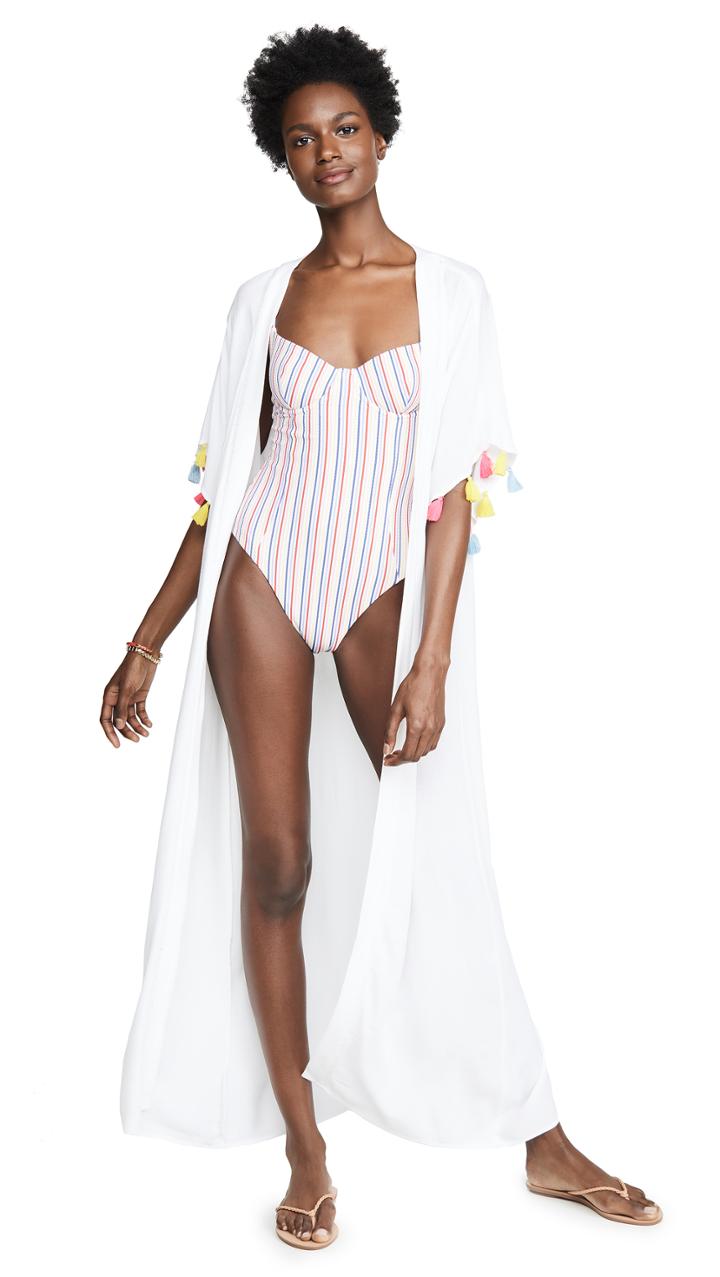 Kos Resort Tassle Kimono Cover Up