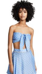 A Peace Treaty Tiza Blue Bra Top