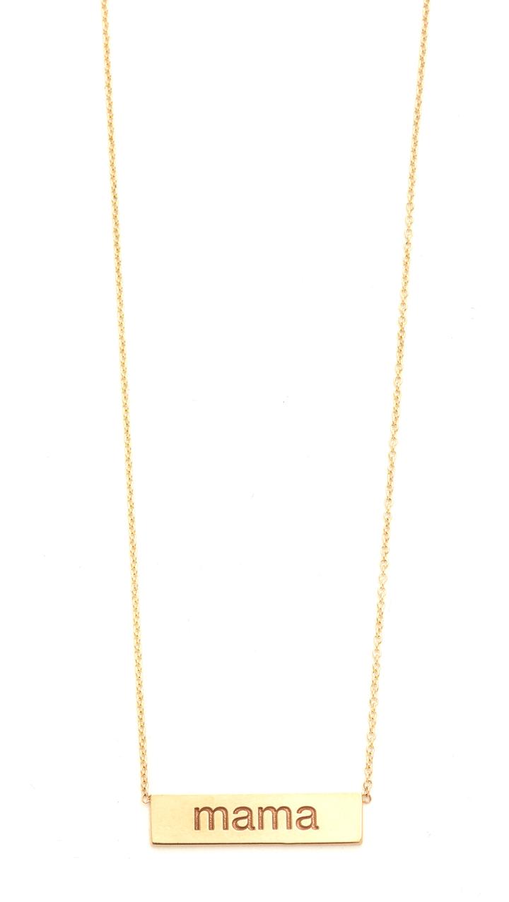 Zoe Chicco 14k Gold Mama Necklace