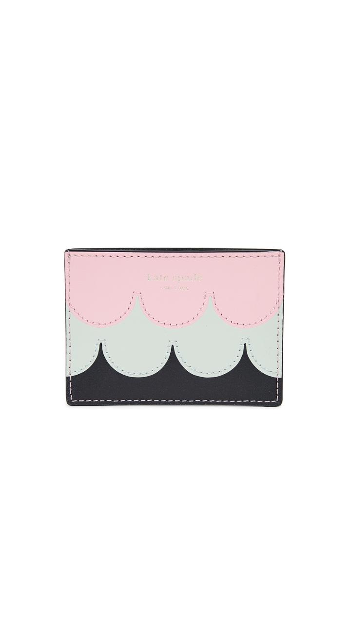 Kate Spade New York Intarsia Scallop Card Holder