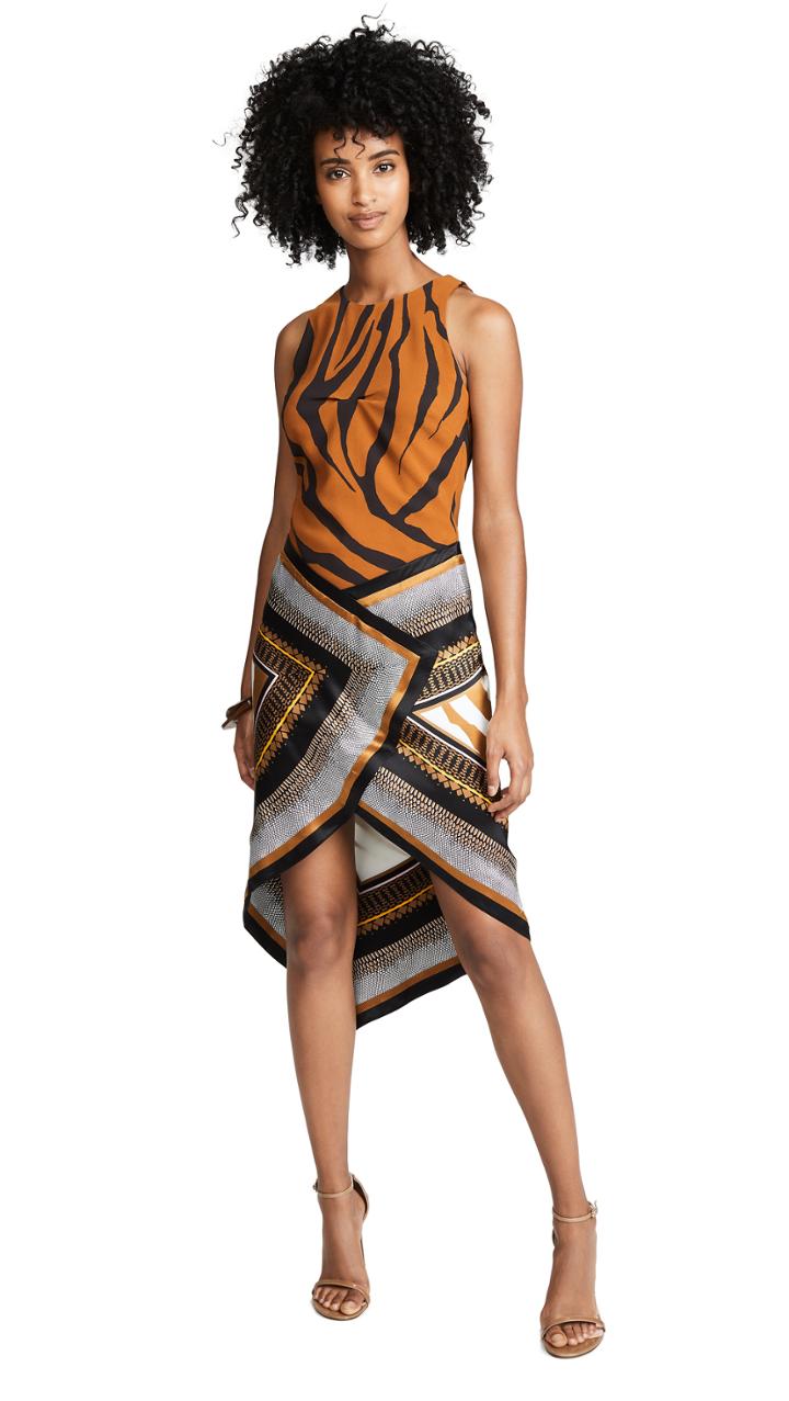Roberto Cavalli Animal Foulard Dress