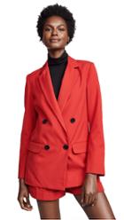 Nicholas Red Suiting Blazer