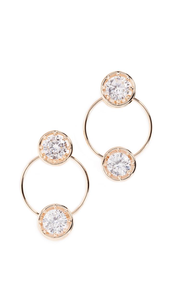 Eddie Borgo Circle Estate Hoop Earrings