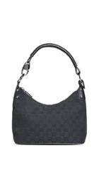 What Goes Around Comes Around Gucci Black Canvas Hobo Bag