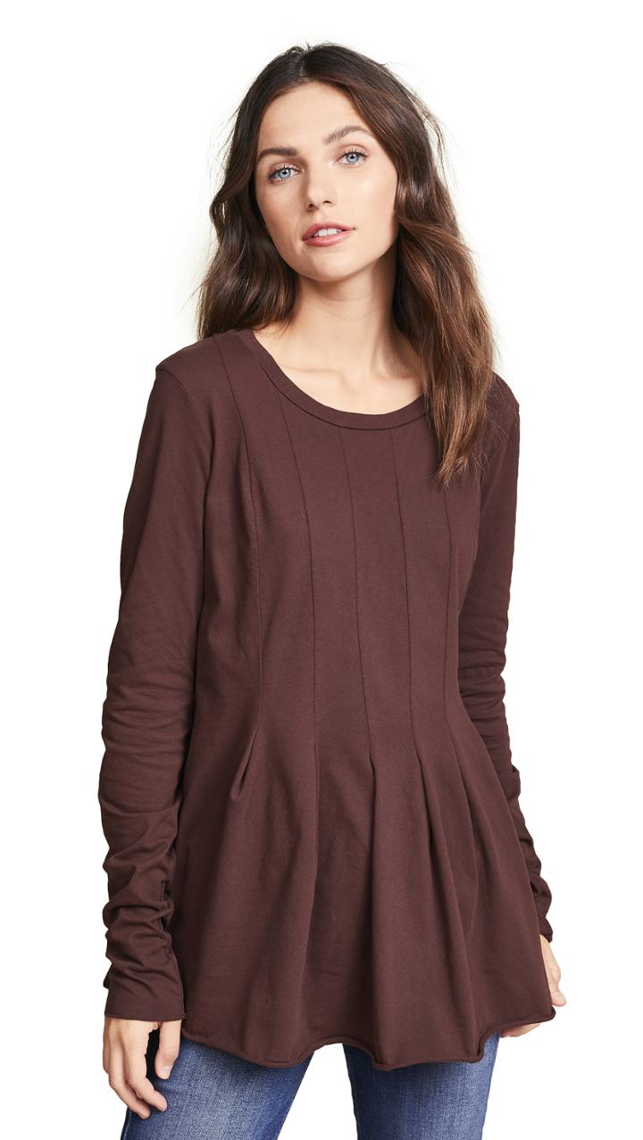 Stateside Pintuck Long Sleeve Top
