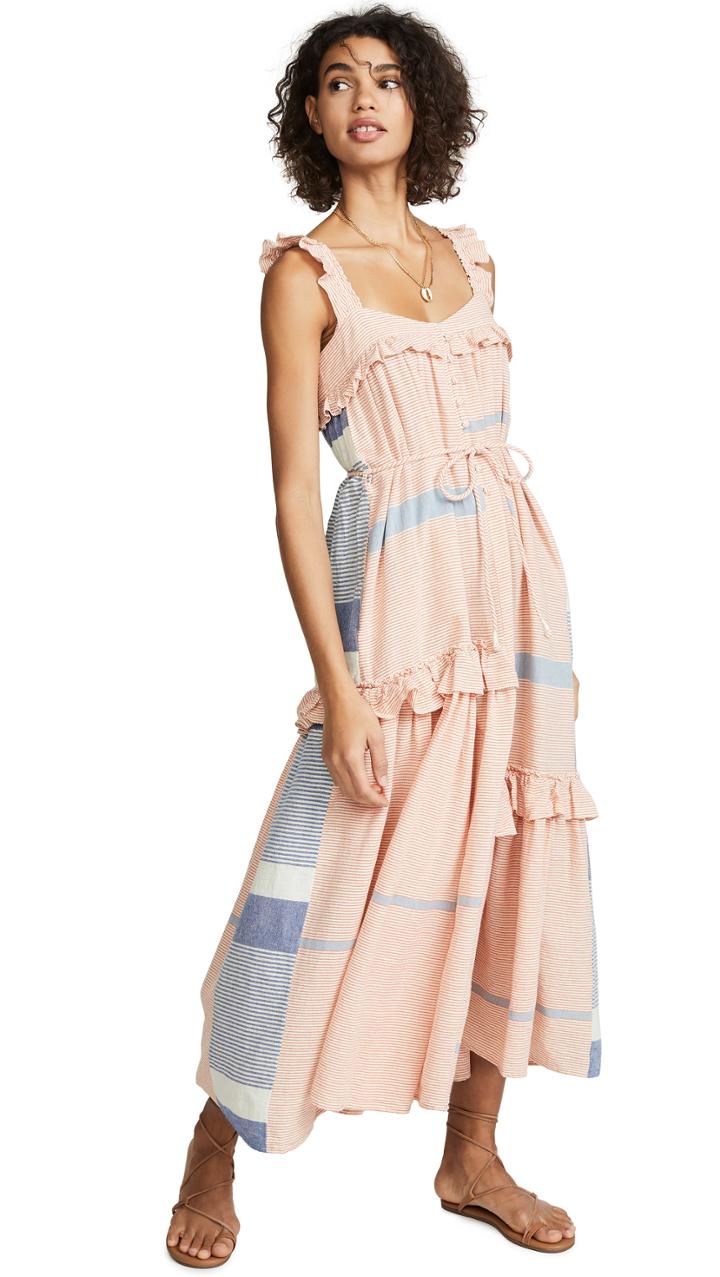 Apiece Apart Lypie Ruffle Tank Dress