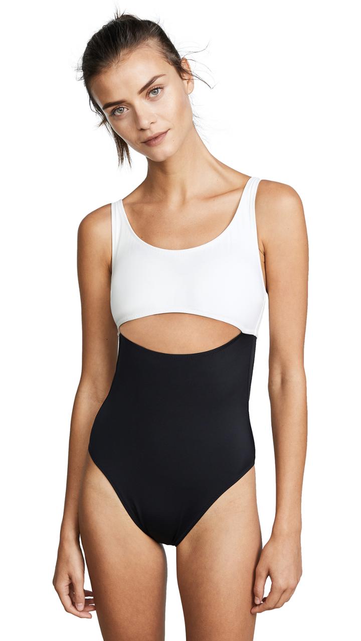 Solid Striped Chelsea Swimsuit