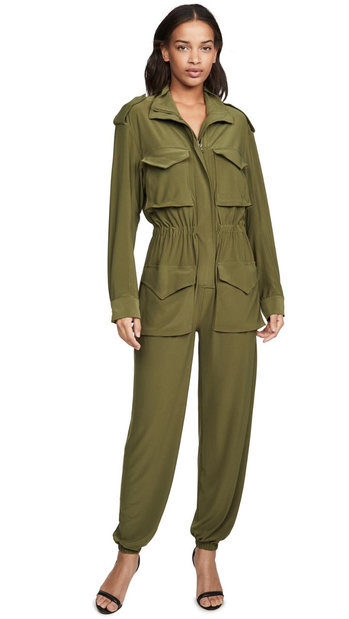 Norma Kamali Turtle Cargo Jumpsuit