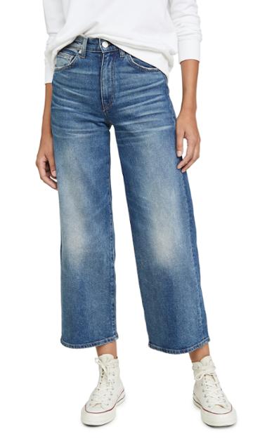 Cqy Sunday Wide Leg Crop Jeans