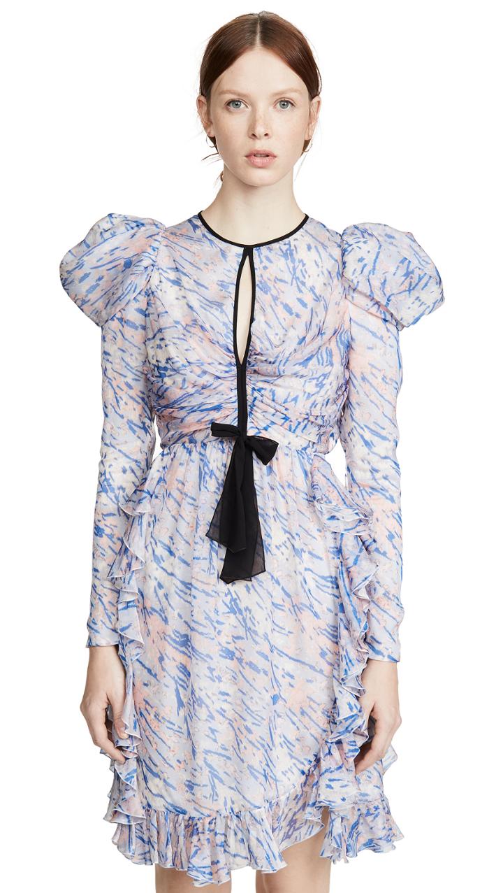 Giambattista Valli Puff Sleeve Mini Dress