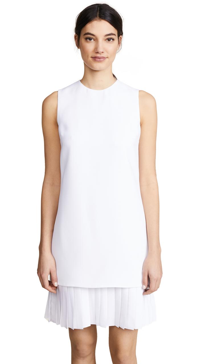 Victoria Victoria Beckham Pleat Hem Shift Dress