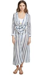 Palmacea Striped Wrap Dress