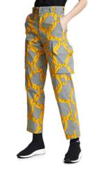 Maison Chateau Rouge Printed Cargo Pants