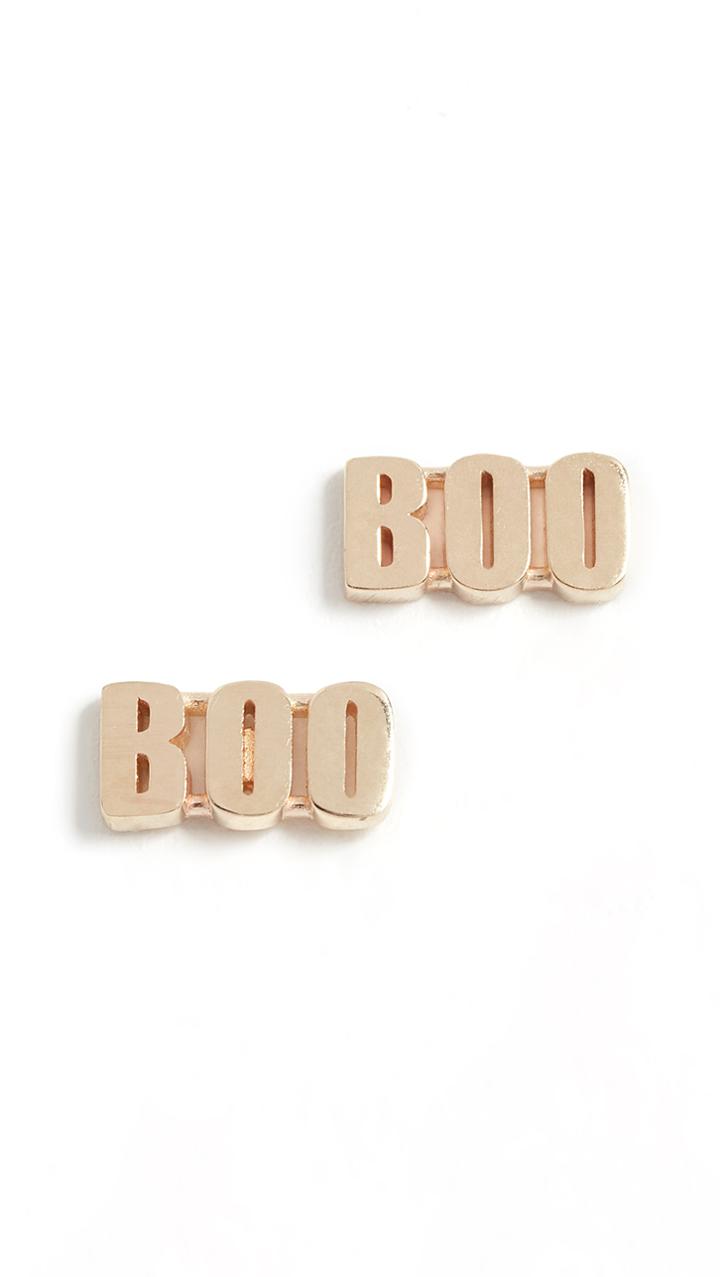 Established 14k Gold Boo Stud Earrings