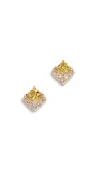 Eden Presley Diamond Box Stud Earrings