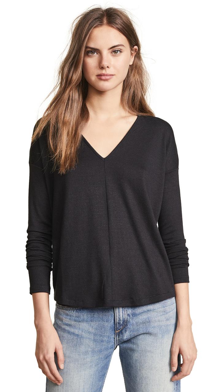 Rag Bone Jean Hudson Vee Ls Top