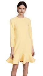 Victoria Victoria Beckham Zigzag Stitch Hem Shift Dress