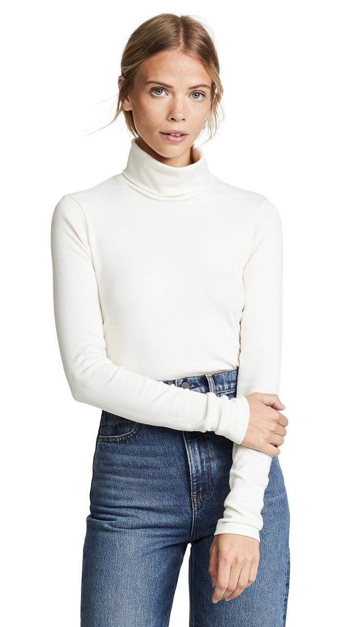 Stateside Shrunken Rib Turtleneck