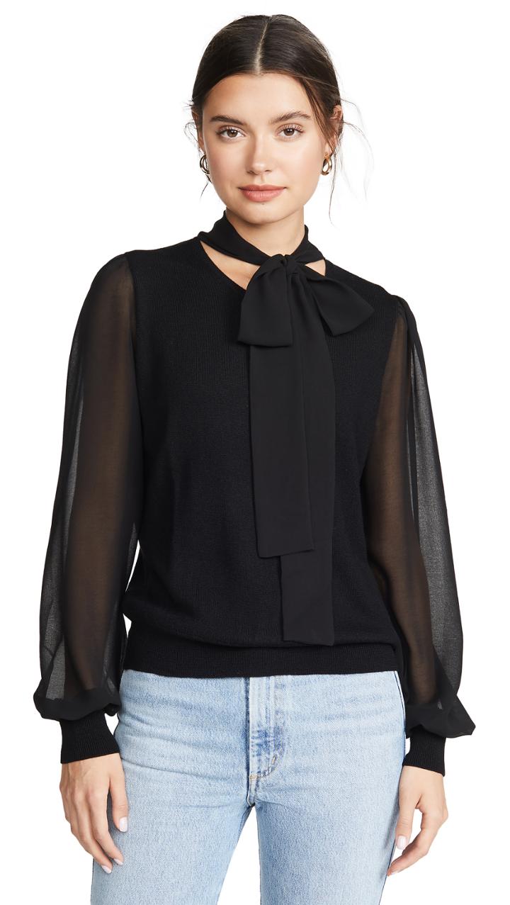 Generation Love Agatha Neck Tie Top