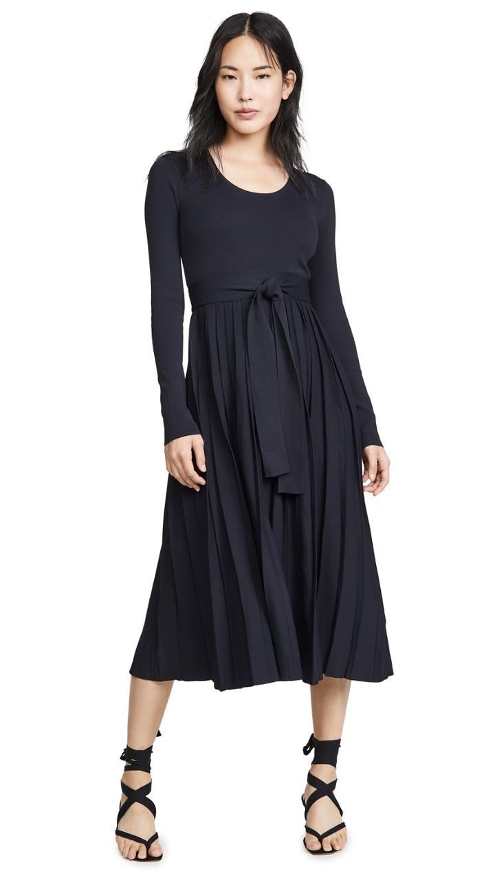 Edition10 Scoop Neck Midi Dress