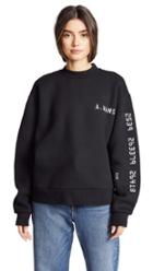Alexander Wang Sweatshirt With Chrome Decals