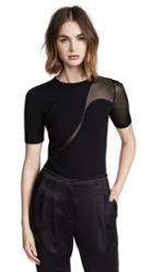 Cushnie Short Sleeve Crew Neck Sweater