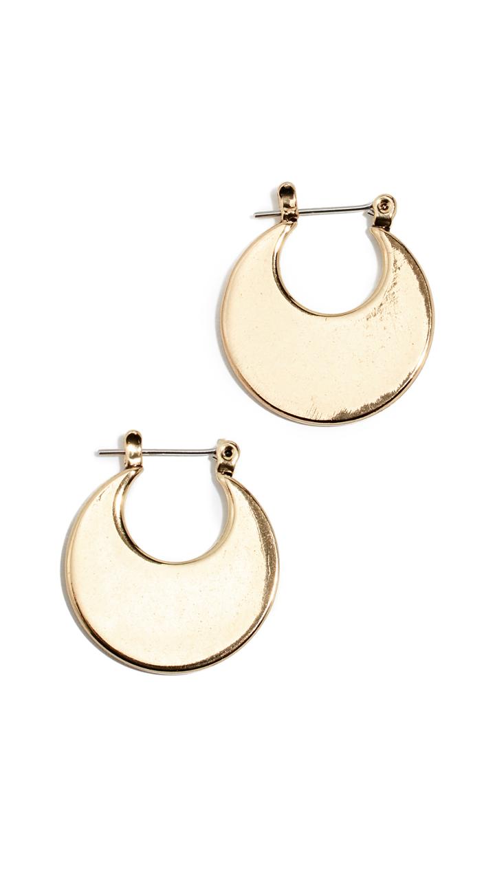 Luv Aj Eliptical Hoop Earrings
