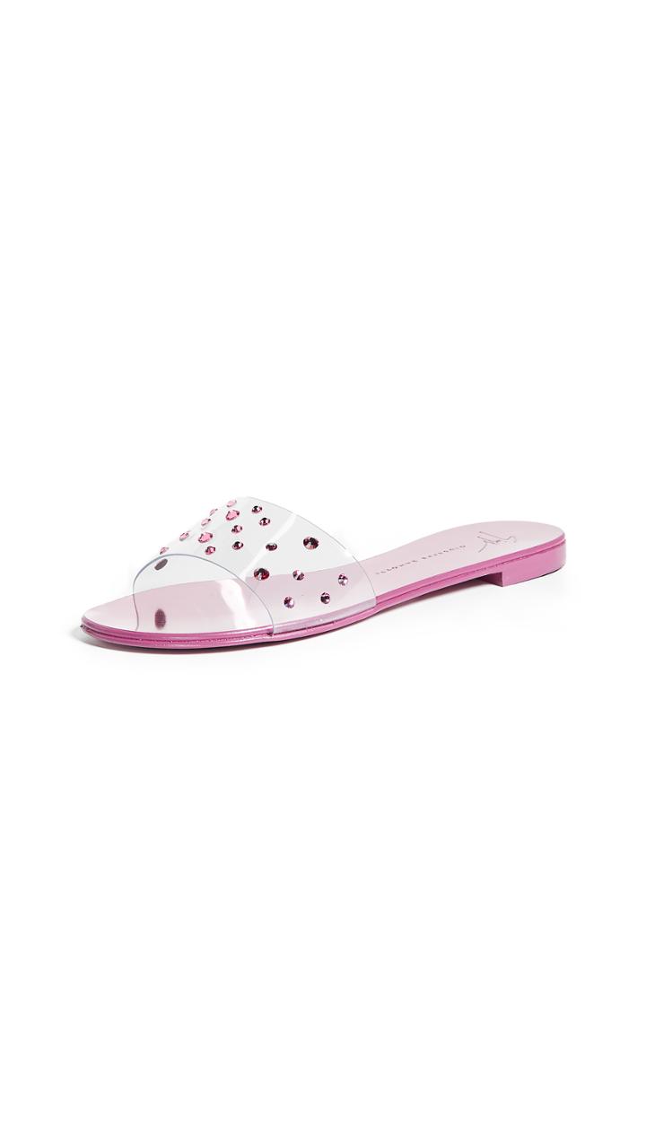 Giuseppe Zanotti Clear Strap Slides