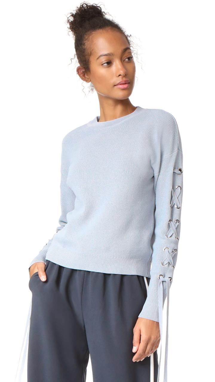 J O A Tie Sleeve Sweater