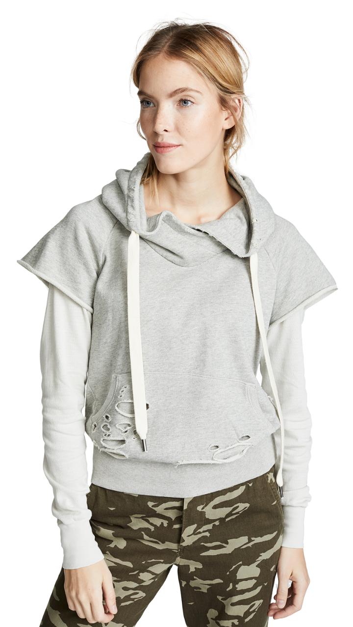 Nsf Ray Jersey Sleeve Pullover Hoodie