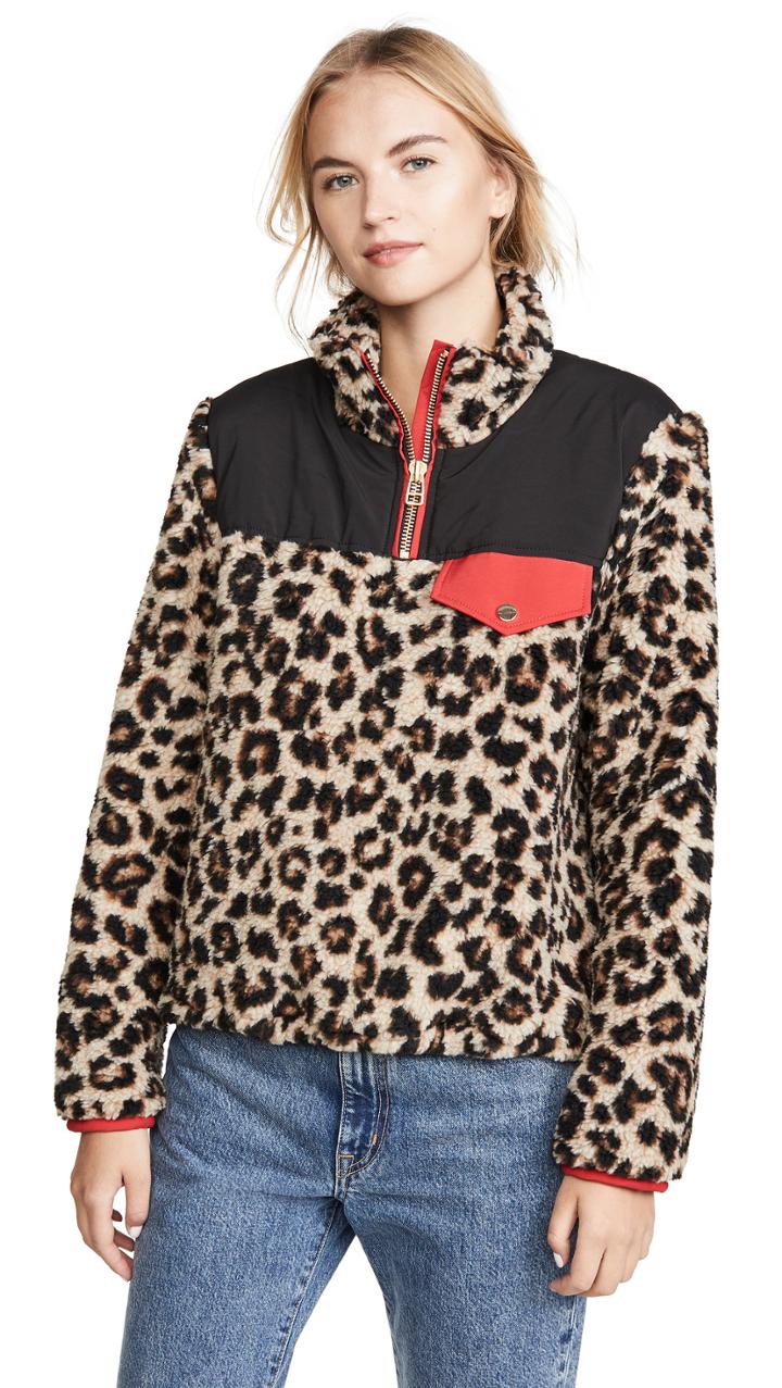 Veronica Beard Jean Kylan Sherpa Pullover